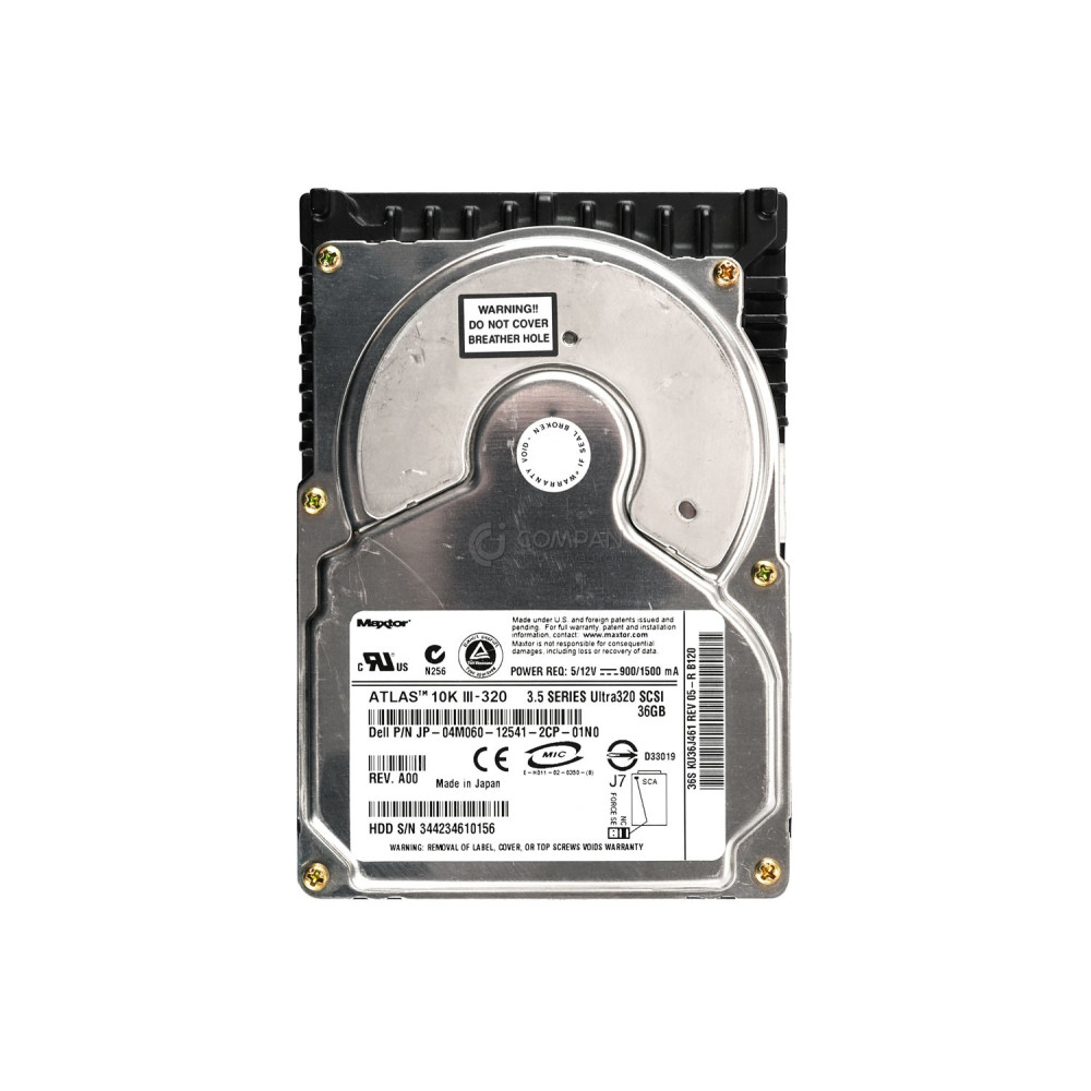 4M060 DELL HARD DRIVE 36GB 10K U320 3.5 SCSI